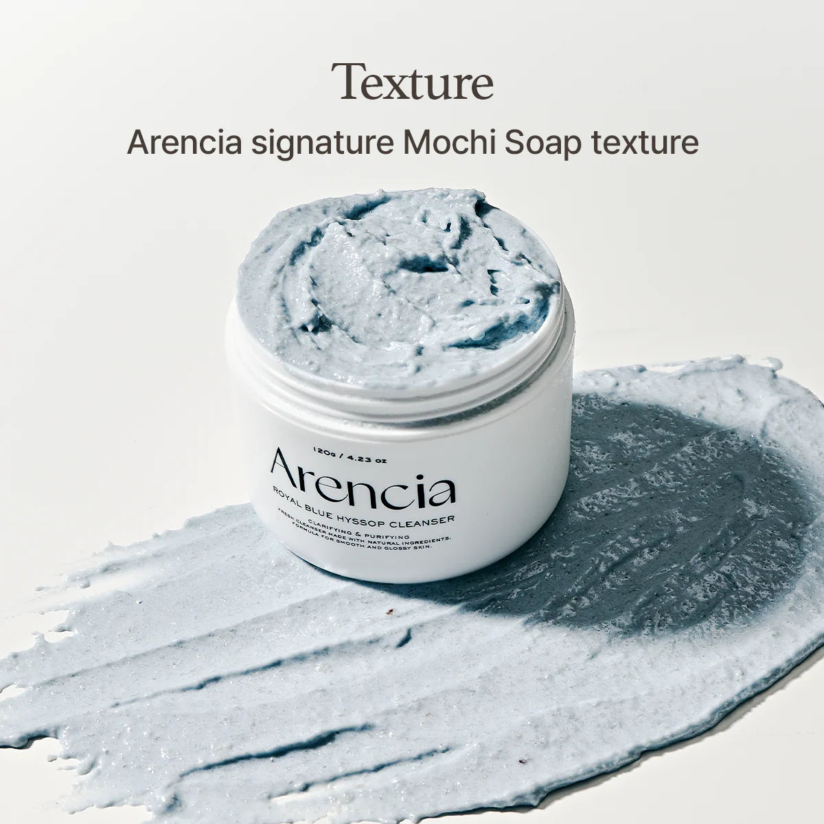 Arencia - Fresh Blue Hyssop Rice Mochi Cleanser, 120g - Tūfiti