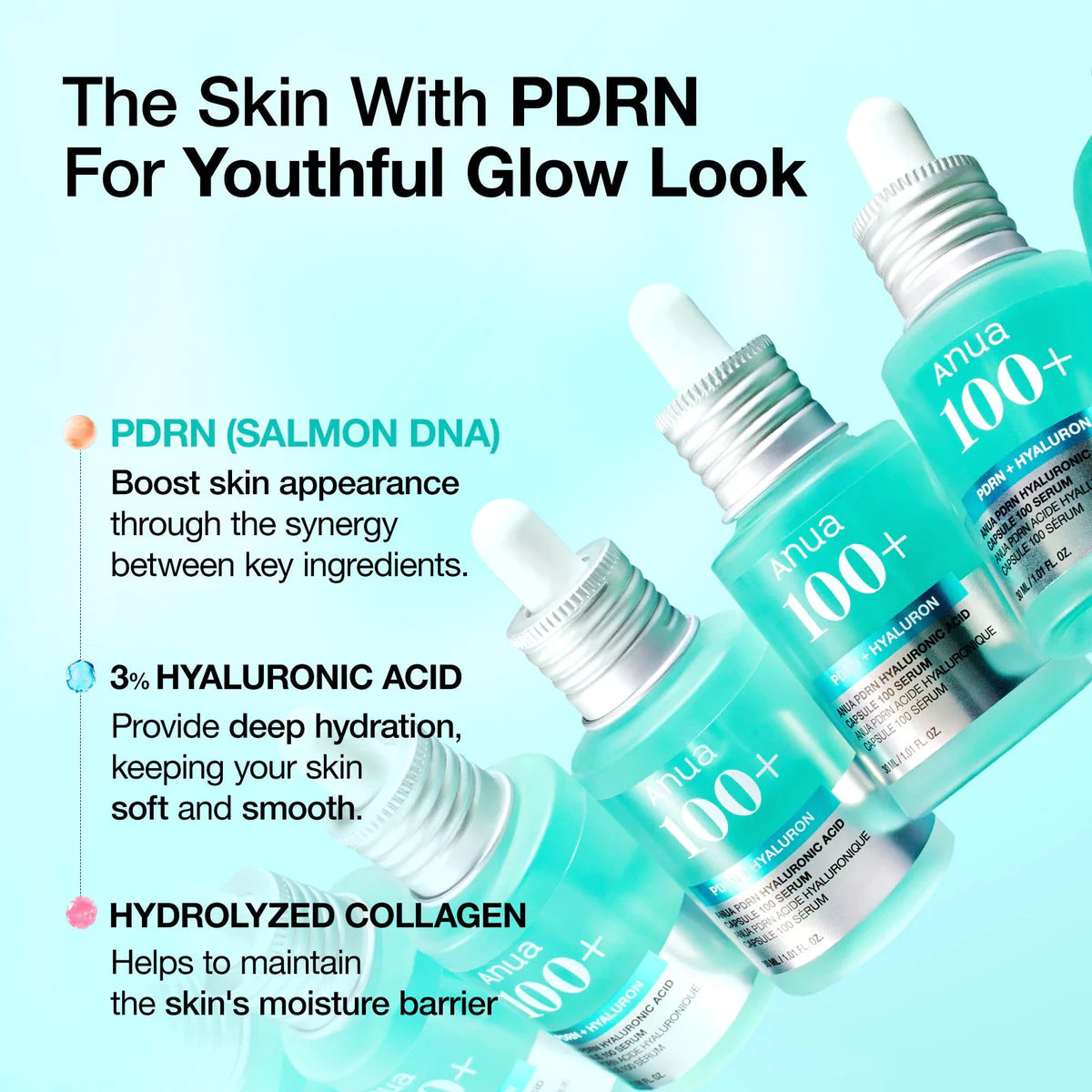 ANUA - PDRN Hyaluronic Acid Capsule 100 Serum - 30ml - Tūfiti