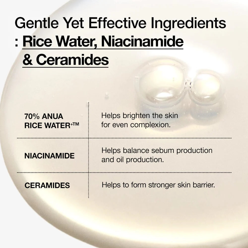 ANUA - Rice 70 Glow Milky Toner - 250ml - Tūfiti