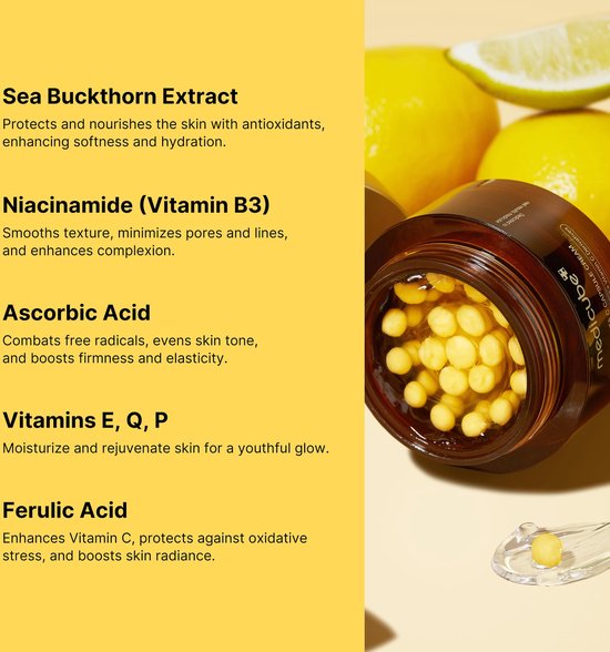 Medicube: Deep Vita C Capsule Cream - Brightening and Firming Face Cream - 55g - Tūfiti