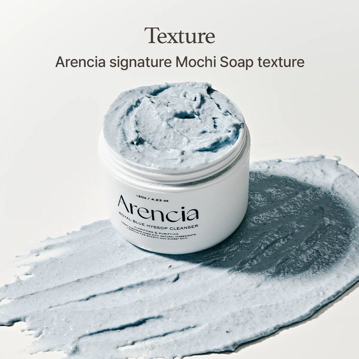 Arencia - Fresh Blue Hyssop Rice Mochi Cleanser, 120g - Tūfiti