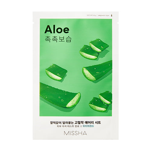 Missha - Airy Fit Aloe Sheet Mask, 19g - Tūfiti