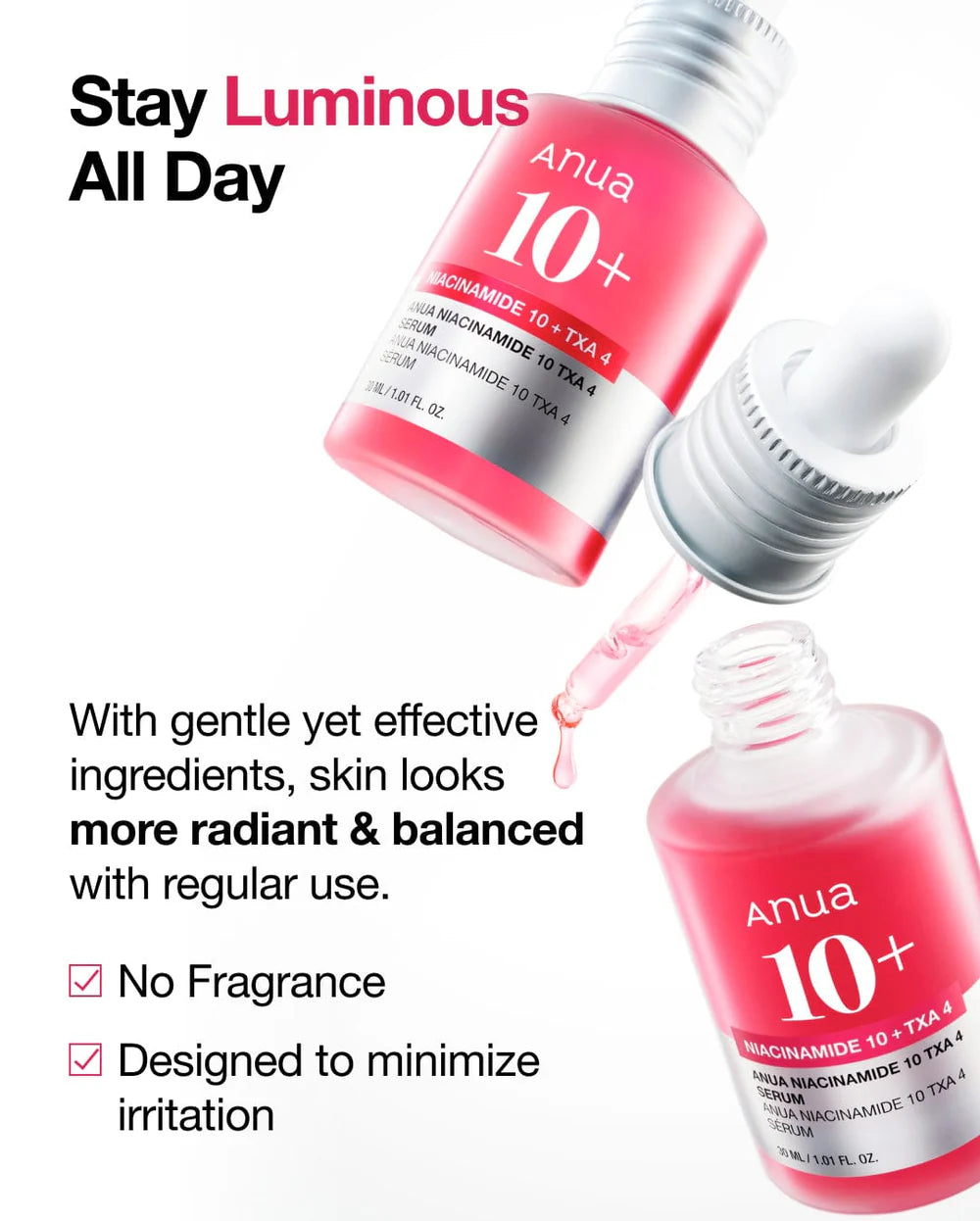 Anua - Niacinamide 10% + TXA 4% Serum - Brightening Serum with Niacinamide - 30ml