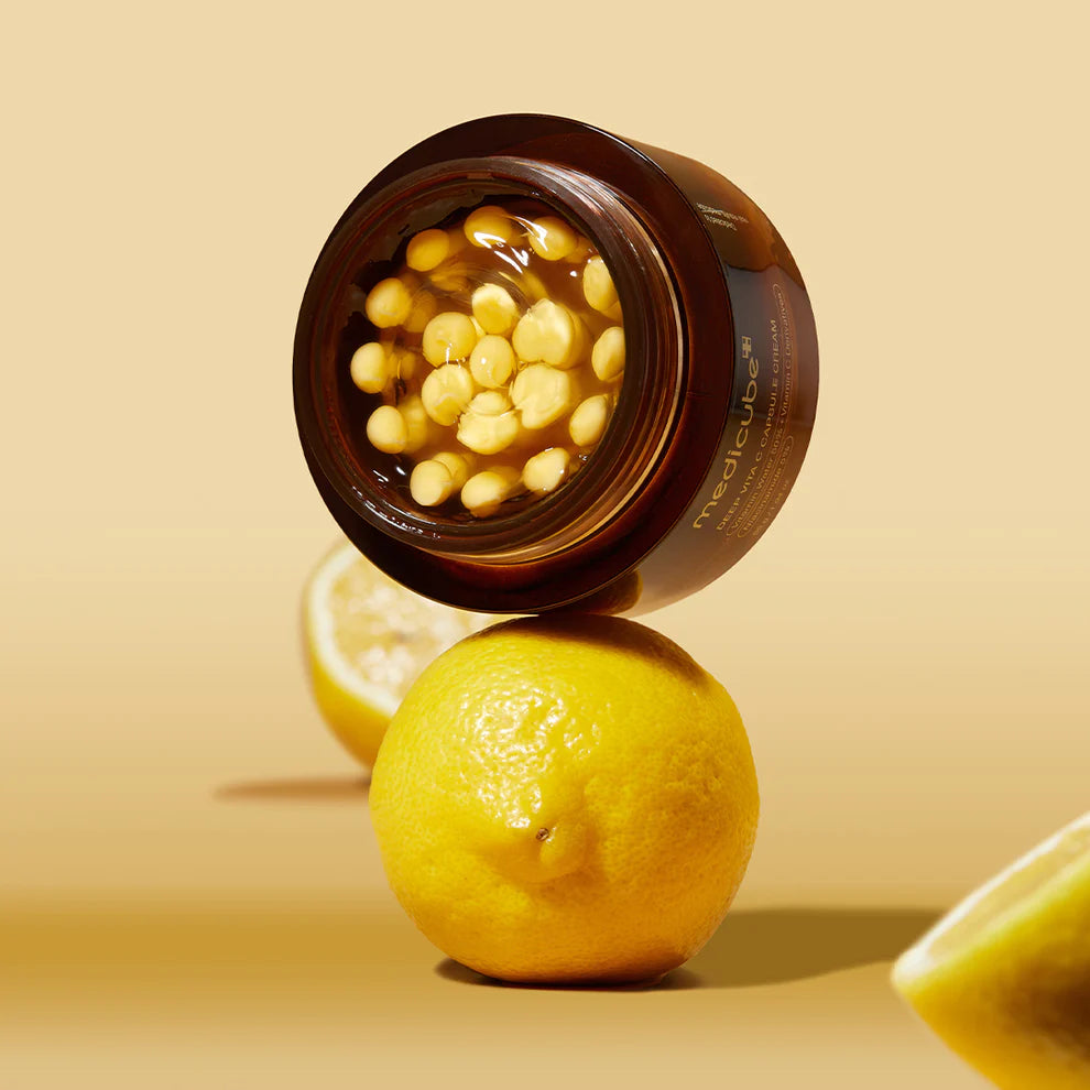 Medicube: Deep Vita C Capsule Cream - Brightening and Firming Face Cream - 55g - Tūfiti