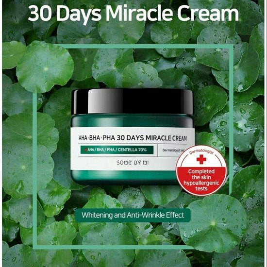 Some By Mi - AHA BHA PHA 30 Days Miracle Cream - Face Cream with AHA, BHA and PHA Acids - 60ml