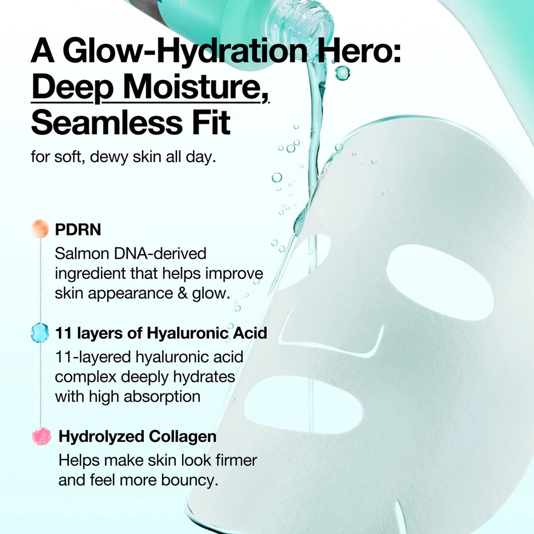 Anua - PDRN Hyaluronic Acid Capsule 100 Serum Mask, 23ml - Tūfiti