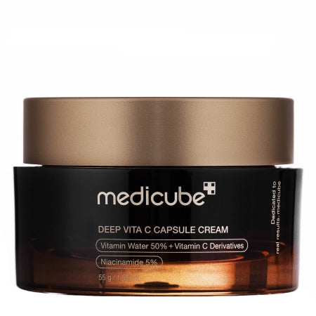 Medicube: Deep Vita C Capsule Cream - Brightening and Firming Face Cream - 55g - Tūfiti