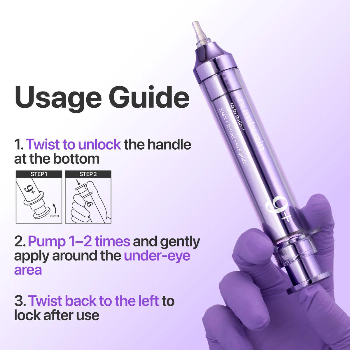 Numbuzin NAD Retinol Volumetox Eye Cream 10ml - Tūfiti