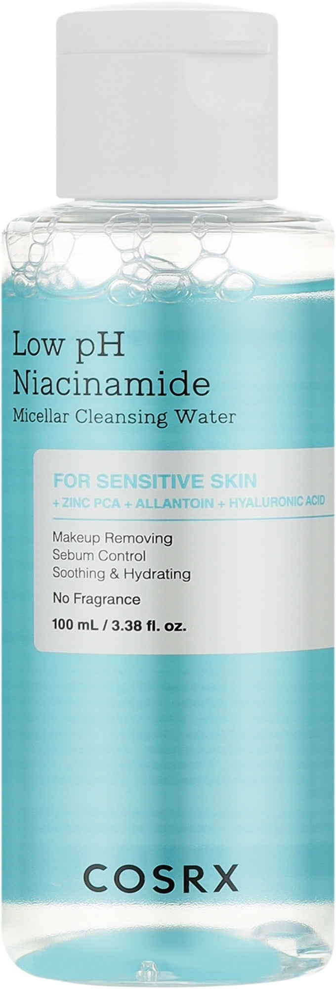 COSRX - Low pH Niacinamide Cleansing Water - Low pH Niacinamide Micellar Water - 100ml - Tūfiti