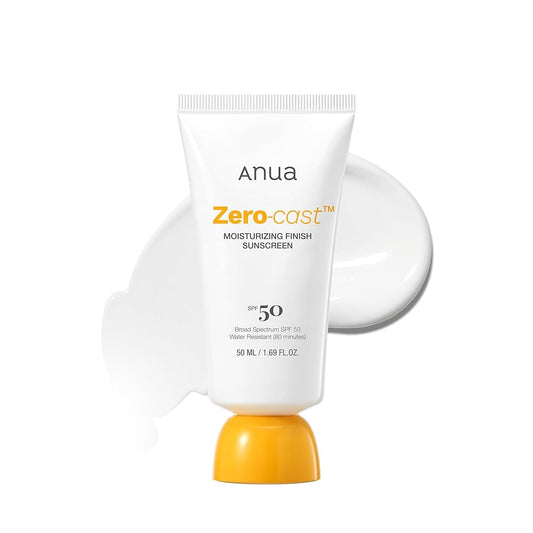 Anua - Zero-cast Moisturizing Finish Sunscreen, 50ml - Tūfiti