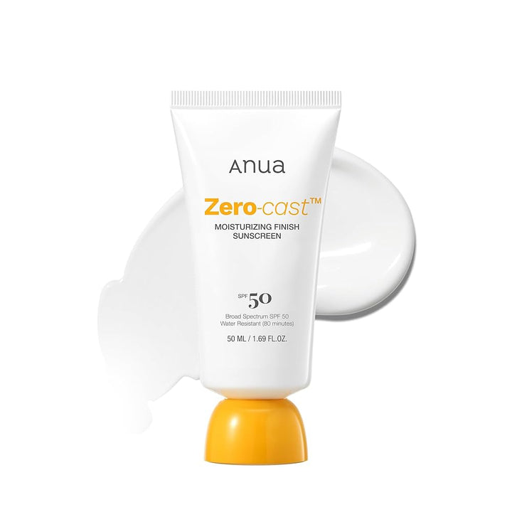 Anua - Zero-cast Moisturizing Finish Sunscreen, 50ml - Tūfiti