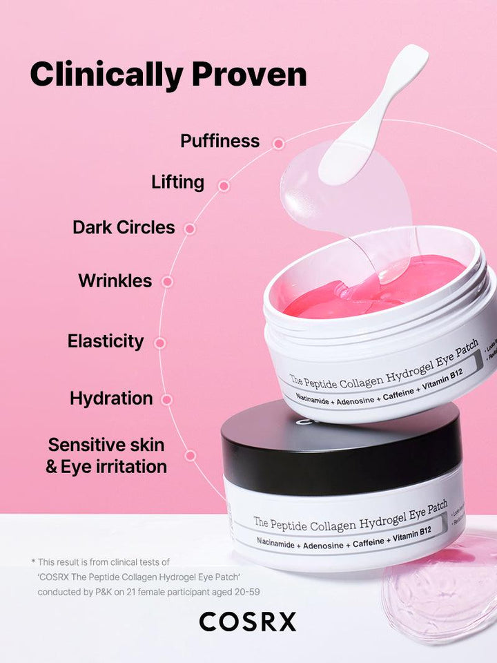 COSRX - The Peptide Collagen
Hydrogel Eye Patch, 85g - Tūfiti