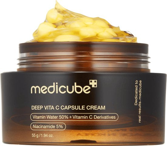Medicube: Deep Vita C Capsule Cream - Brightening and Firming Face Cream - 55g - Tūfiti
