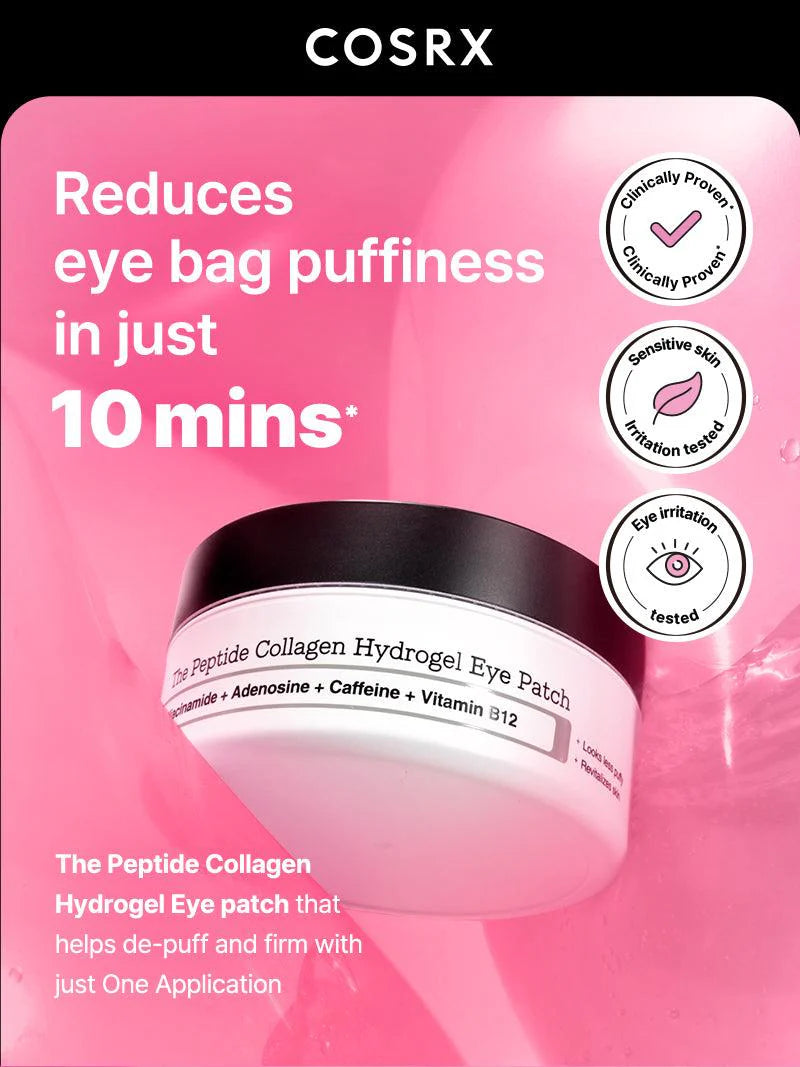 COSRX - The Peptide Collagen
Hydrogel Eye Patch, 85g - Tūfiti