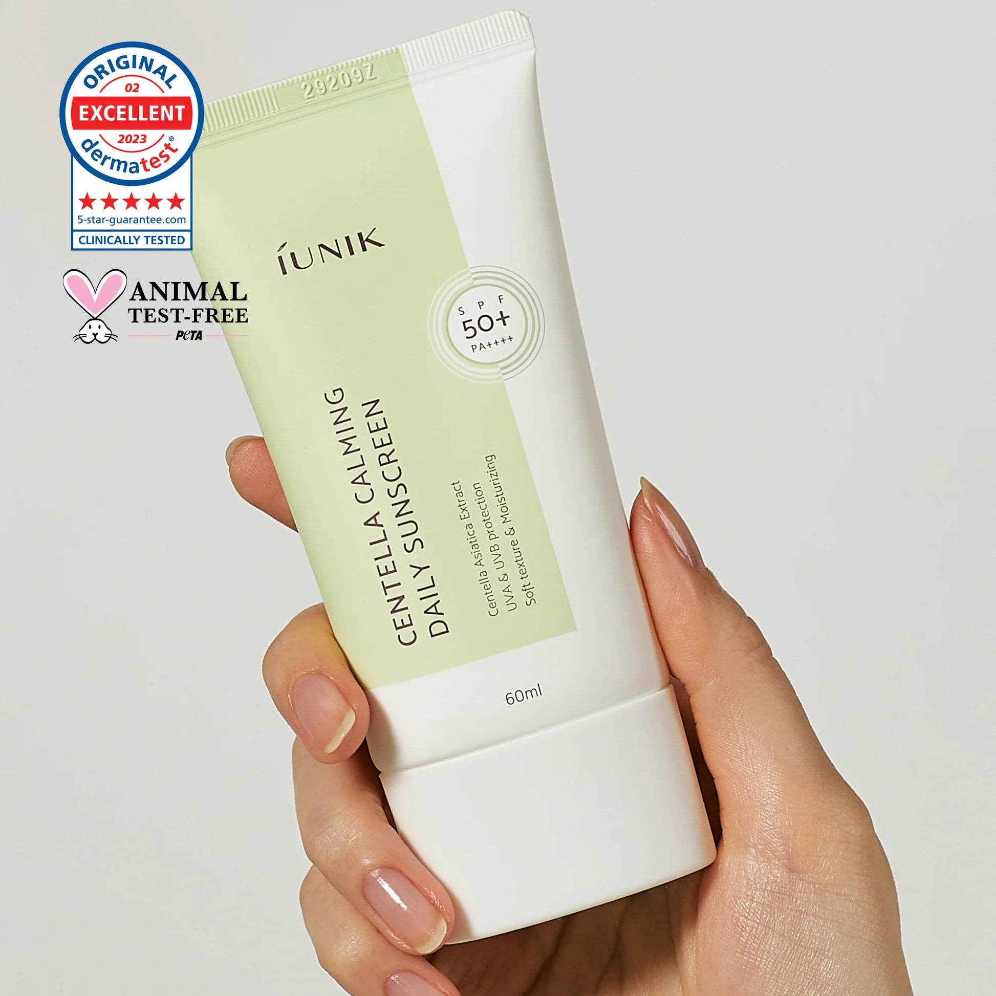 iUNIK – Centella Calming Daily Sunscreen SPF 50+, 60ml - Tūfiti