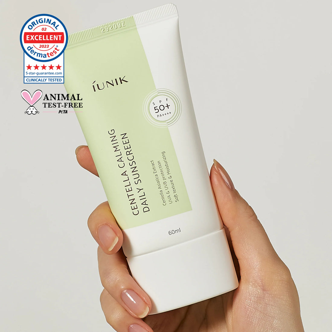 iUNIK – Centella Calming Daily Sunscreen SPF 50+, 60ml - Tūfiti