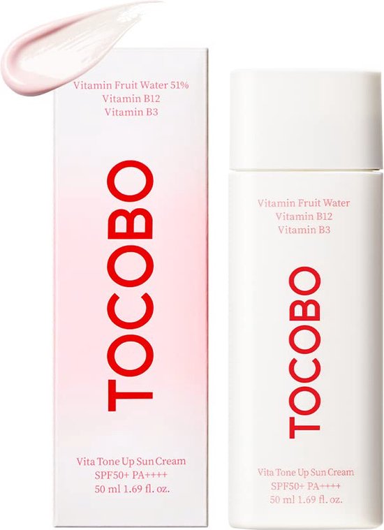 Tocobo - Vita Tone Up Sun Cream SPF50+ PA++++ - Toning Cream with Filter - 50ml - Tūfiti