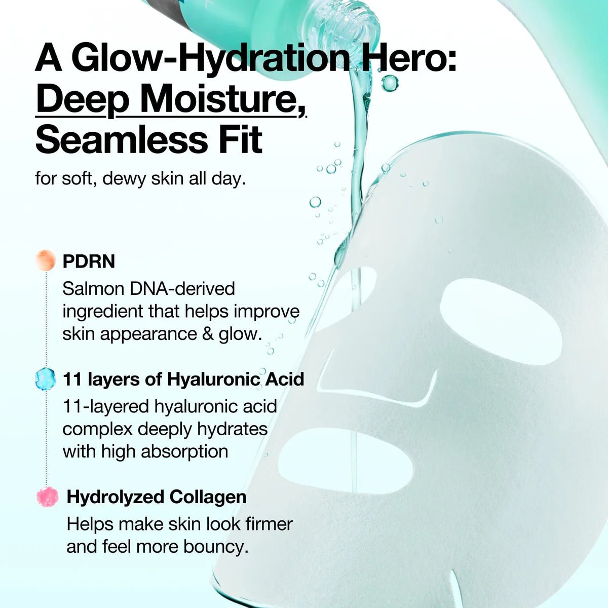 Anua - PDRN Hyaluronic Acid Capsule 100 Serum Mask, 23ml - Tūfiti