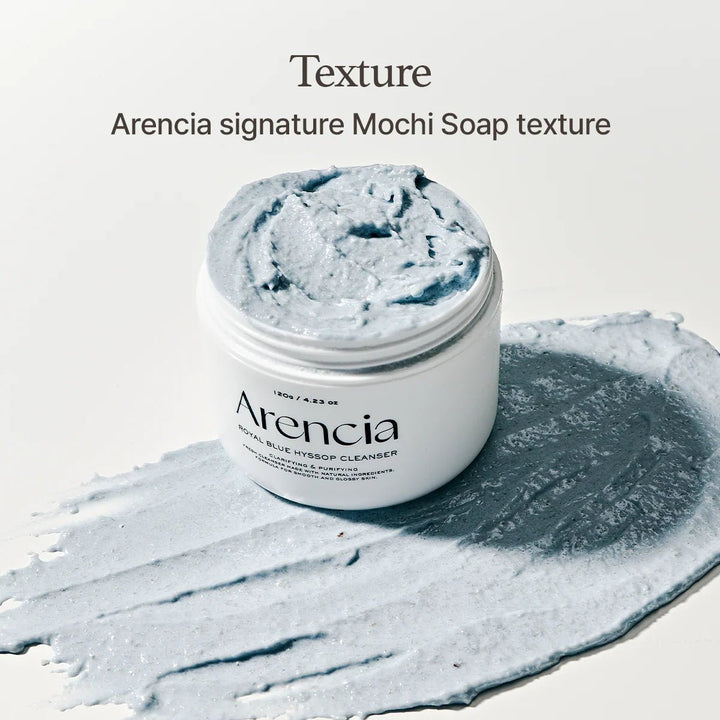 Arencia - Fresh Blue Hyssop Rice Mochi Cleanser, 120g - Tūfiti