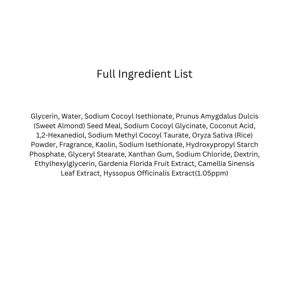 Arencia - Fresh Blue Hyssop Rice Mochi Cleanser, 120g - Tūfiti