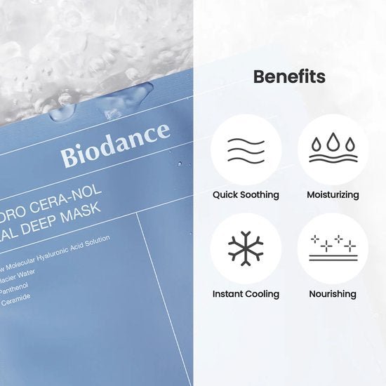 Biodance - Hydro Cera-nol Real Deep Mask - Moisturizing Collagen Face Mask - 1pc/34g - Tūfiti