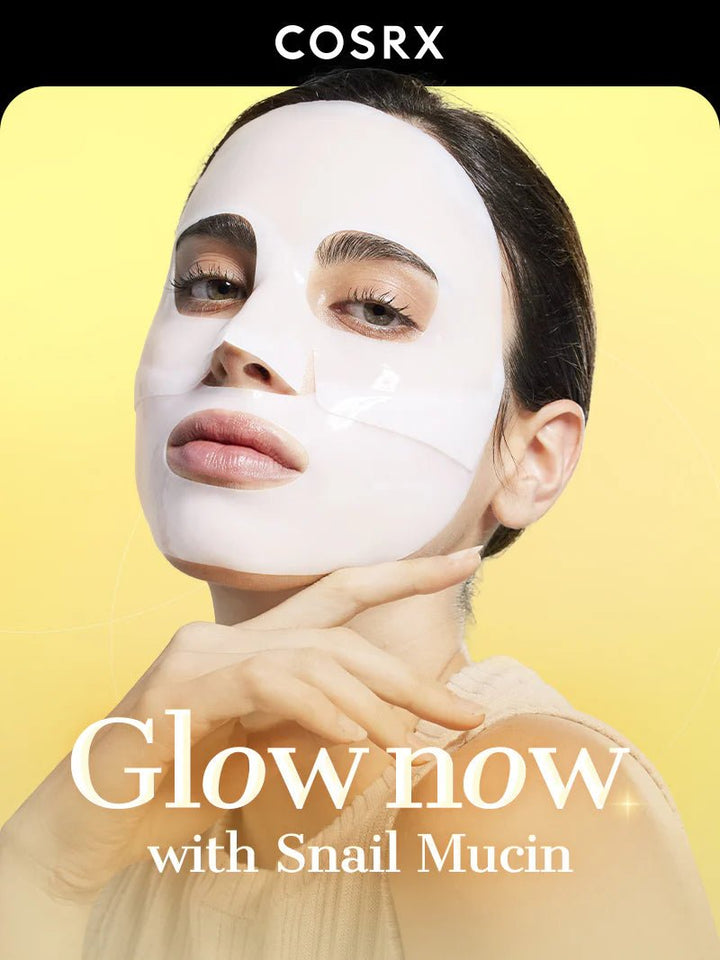 COSRX - Advanced Snail Mucin Glass Glow Hydrogel Mask, 3 stuks - Tūfiti