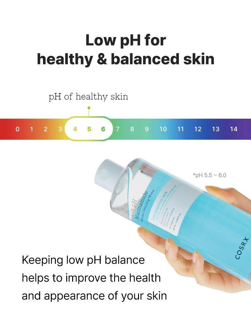 COSRX - Low pH Niacinamide Cleansing Water - Low pH Niacinamide Micellar Water - 100ml - Tūfiti
