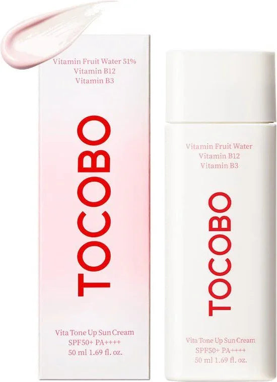 Tocobo - Vita Tone Up Sun Cream SPF50+ PA++++ - Toning Cream with Filter - 50ml - Tūfiti